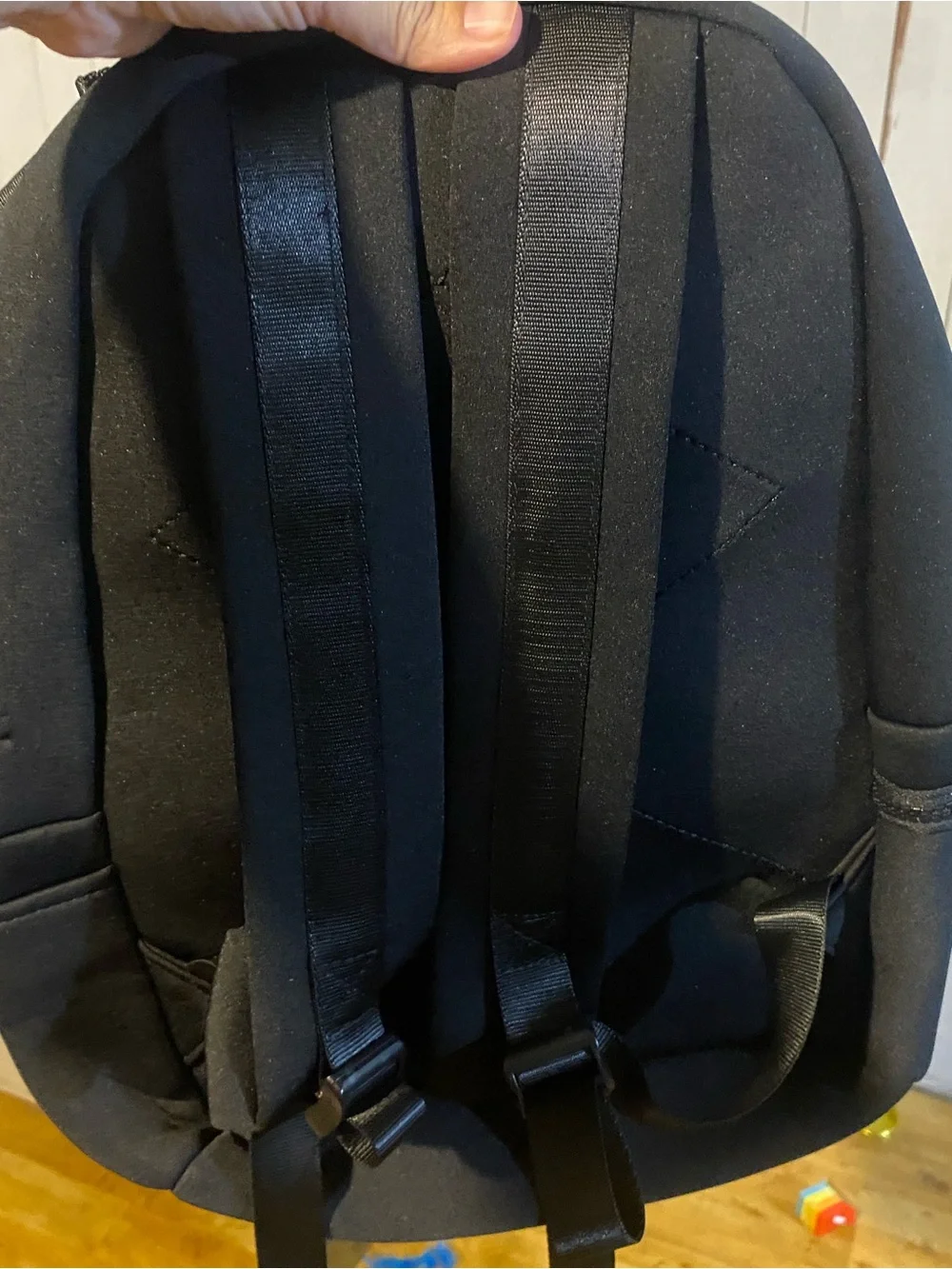 ALO Yoga Black Everyday Backpack with Front Zip Pocket